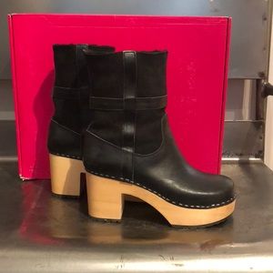 Swedish Hasbeens hippie low size 38 black